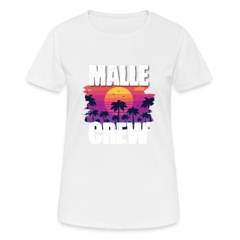 Tourisme Malle - T-shirt respirant Femme - blanc - Devant - AI Model Female 172 dark (172cm)
