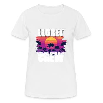 Tourisme Lloret De Mar - T-shirt respirant Femme - blanc - Devant - AI Model Female 172 dark (172cm)