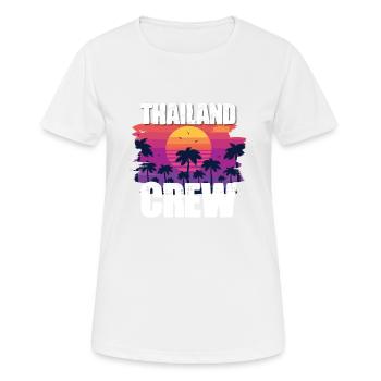 Thailand Urlaub - Frauen T-Shirt atmungsaktiv - Weiß - Vorne - AI Model Female 172 dark (172cm)