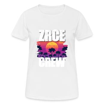 Zrce Urlaub - Frauen T-Shirt atmungsaktiv - Weiß - Vorne - AI Model Female 172 dark (172cm)
