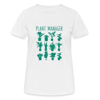 Plant Manager Funny Gardening Cook Plant - Women's Breathable T-Shirt - white - Front - AI Model Female 172 dark (172cm)