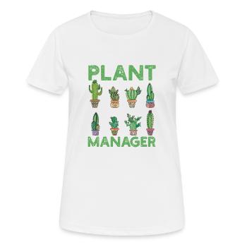 Plant Manager Funny Gardening Cook Plant - Women's Breathable T-Shirt - white - Front - AI Model Female 172 dark (172cm)