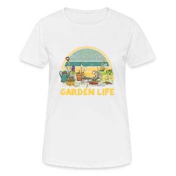 Vie de jardin Drôle drôle d’amoureux du jardinage Plante - T-shirt respirant Femme - blanc - Devant - AI Model Female 172 dark (172cm)