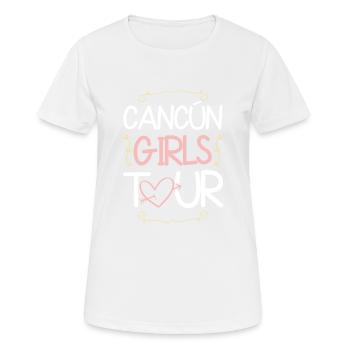 Cancun Girls Tour - T-shirt respirant Femme - blanc - Devant - AI Model Female 172 dark (172cm)