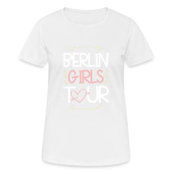 Berlin Girls Tour - Women's Breathable T-Shirt - white - Front - AI Model Female 172 dark (172cm)