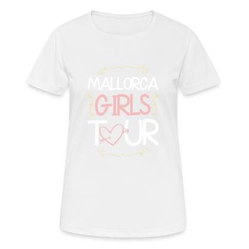 Mallorca Girls Tour - Women's Breathable T-Shirt - white - Front - AI Model Female 172 dark (172cm)