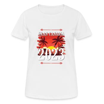 Gran Canaria 2023 - Women's Breathable T-Shirt - white - Front - AI Model Female 172 dark (172cm)