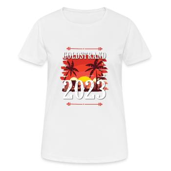 Sables d’Or 2023 - T-shirt respirant Femme - blanc - Devant - AI Model Female 172 dark (172cm)