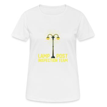 Lampenmast Inspektionsteam Geocaching Lustiger - Frauen T-Shirt atmungsaktiv - Weiß - Vorne - AI Model Female 172 dark (172cm)