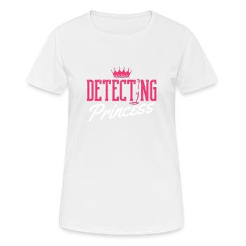 Détectez les reliques du détecteur de métaux Princess - T-shirt respirant Femme - blanc - Devant - AI Model Female 172 dark (172cm)