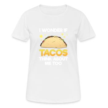 Taco Tortilla Mais Mexiko Essen I Geschenk - Frauen T-Shirt atmungsaktiv - Weiß - Vorne - AI Model Female 172 dark (172cm)