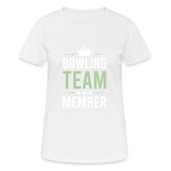 Bowling Team - Women's Breathable T-Shirt - white - Front - AI Model Female 172 dark (172cm)