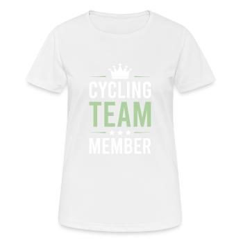 Cycling Team - Women's Breathable T-Shirt - white - Front - AI Model Female 172 dark (172cm)