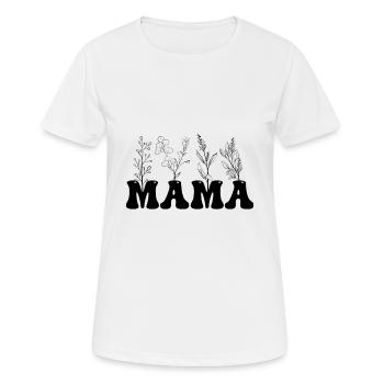 Mère Nature, maman plantes - T-shirt respirant Femme - blanc - Devant - AI Model Female 172 dark (172cm)