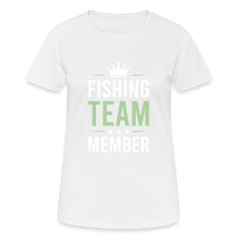 Fishing Team - Women's Breathable T-Shirt - white - Front - AI Model Female 172 dark (172cm)