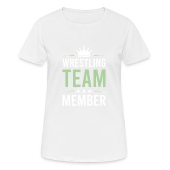 Wrestling Team - Women's Breathable T-Shirt - white - Front - AI Model Female 172 dark (172cm)