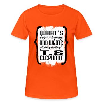 birthday present bday book worm books coffee - Women's Breathable T-Shirt - neon orange - Front - AI Model Female 172 dark (172cm)