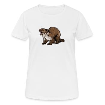Martre de pierre I maison motif de chasse au gibier de martre pour les chasseurs - T-shirt respirant Femme - blanc - Devant - AI Model Female 172 dark (172cm)
