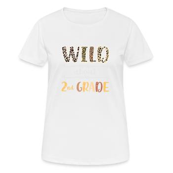 Wild About Second Grade 2nd Back To School Class - T-shirt respirant Femme - blanc - Devant - AI Model Female 172 dark (172cm)