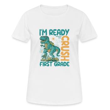 I'm ready to nursery dinosaurs back - Women's Breathable T-Shirt - white - Front - AI Model Female 172 dark (172cm)