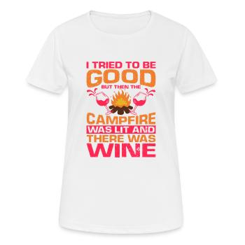 But Then The Campfire Was Lit 2 - Women's Breathable T-Shirt - white - Front - AI Model Female 172 dark (172cm)
