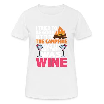 But Then The Campfire Was Lit 3 - Women's Breathable T-Shirt - white - Front - AI Model Female 172 dark (172cm)