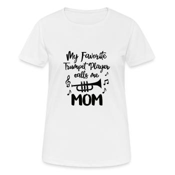 Trompete Blasinstrument Musiker Trompetenspieler - Frauen T-Shirt atmungsaktiv - Weiß - Vorne - AI Model Female 172 dark (172cm)