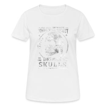 Wrong Society, Drink From The Skull Of Your - Women's Breathable T-Shirt - white - Front - AI Model Female 172 dark (172cm)