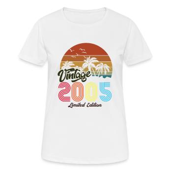 Vintage exemplaire unique 2005 Edition limitée - T-shirt respirant Femme - blanc - Devant - AI Model Female 172 dark (172cm)