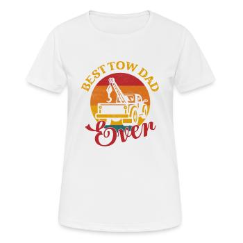 Best Tow Dad Ever Tow Truck Driver Trucking - Frauen T-Shirt atmungsaktiv - Weiß - Vorne - AI Model Female 172 dark (172cm)
