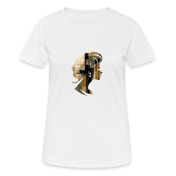 Kunst der Frau - Frauen T-Shirt atmungsaktiv - Weiß - Vorne - AI Model Female 172 dark (172cm)