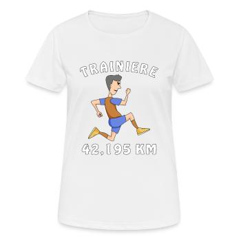 Faire du jogging - T-shirt respirant Femme - blanc - Devant - AI Model Female 172 dark (172cm)