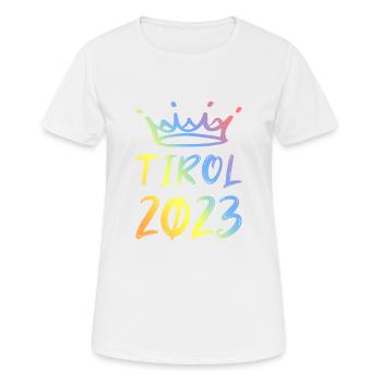 Tyrol 2023 - T-shirt respirant Femme - blanc - Devant - AI Model Female 172 dark (172cm)