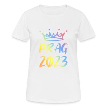 Prag 2023 - Frauen T-Shirt atmungsaktiv - Weiß - Vorne - AI Model Female 172 dark (172cm)