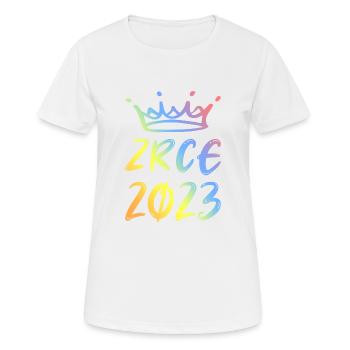 Zrce 2023 - Frauen T-Shirt atmungsaktiv - Weiß - Vorne - AI Model Female 172 dark (172cm)