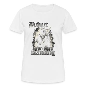 Buhurt Tjost Mittelalter Motiv Hobby Krieger - Frauen T-Shirt atmungsaktiv - Weiß - Vorne - AI Model Female 172 dark (172cm)