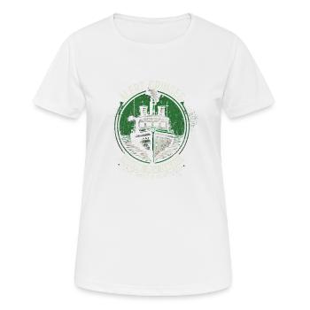 Cthulhu Ship Alert Cruises, Cosmic Horror Cthulhu - Frauen T-Shirt atmungsaktiv - Weiß - Vorne - AI Model Female 172 dark (172cm)