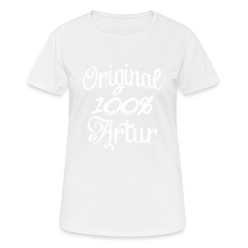 Original 100% Artur - T-shirt respirant Femme - blanc - Devant - AI Model Female 172 dark (172cm)