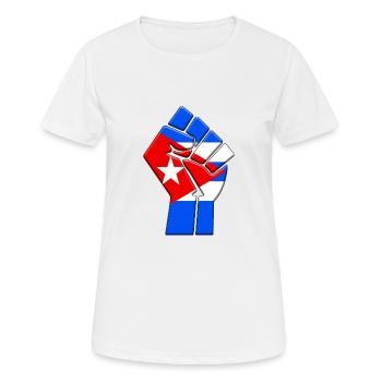 Cuba Flag Cuban Country Pride Native Ancestry - Women's Breathable T-Shirt - white - Front - AI Model Female 172 dark (172cm)