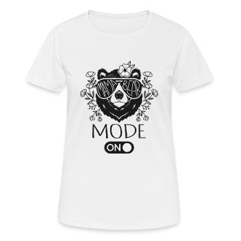 Mama Bear Mode On - Frauen T-Shirt atmungsaktiv - Weiß - Vorne - AI Model Female 172 dark (172cm)