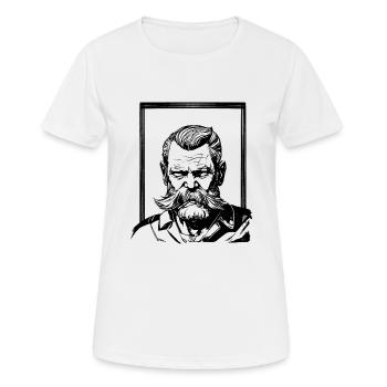 Alter Seemann - Frauen T-Shirt atmungsaktiv - Weiß - Vorne - AI Model Female 172 dark (172cm)