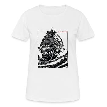 Ship on rough seas - Women's Breathable T-Shirt - white - Front - AI Model Female 172 dark (172cm)