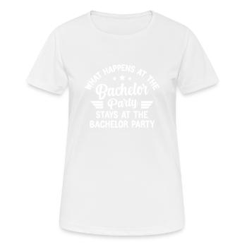 Junggesellenabschied - Frauen T-Shirt atmungsaktiv - Weiß - Vorne - AI Model Female 172 dark (172cm)