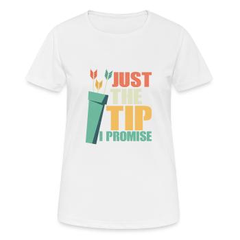 Just The Tip I Promise Archery Target Bow & Arrows - Frauen T-Shirt atmungsaktiv - Weiß - Vorne - AI Model Female 172 dark (172cm)