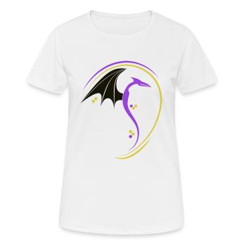 Modern Dragon - Frauen T-Shirt atmungsaktiv - Weiß - Vorne - AI Model Female 172 dark (172cm)