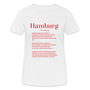 Hamburg Definition - Women's Breathable T-Shirt - white - Front - AI Model Female 172 dark (172cm)