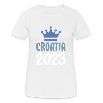 Croatia 2023 Krone - Women's Breathable T-Shirt - white - Front - AI Model Female 172 dark (172cm)
