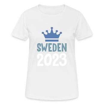 Sweden 2023 Krona - Women's Breathable T-Shirt - white - Front - AI Model Female 172 dark (172cm)