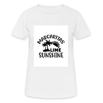 Margaritas Limetten-Sonnenschein - Frauen T-Shirt atmungsaktiv - Weiß - Vorne - AI Model Female 172 dark (172cm)