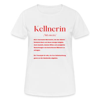 Kellnerin Definition - Frauen T-Shirt atmungsaktiv - Weiß - Vorne - AI Model Female 172 dark (172cm)